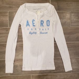 Aeropostale white long sleeve